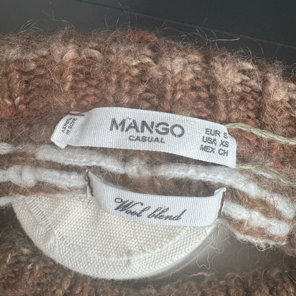 Mango Brown and White Patterned Sweater - Picture 6 of 13